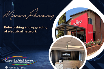 Electrical engineering and design refurbishment at Marara Pharmacy by Kuyper Electrical Services.